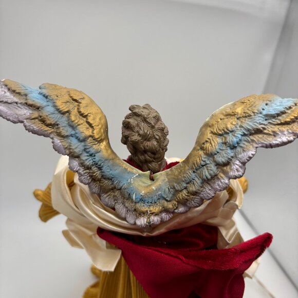 Vintage Christmas Angel Tree Topper Christmas Decor with Lights Not Working - Picture 10 of 16